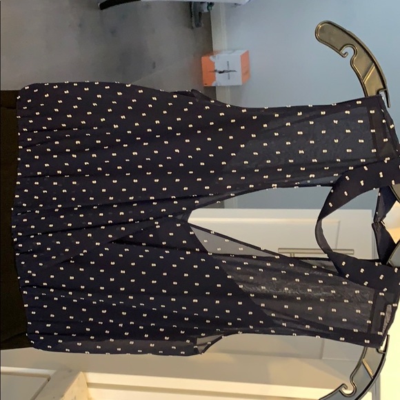 Navy/Black crepe jumpsuit - Picture 2 of 5